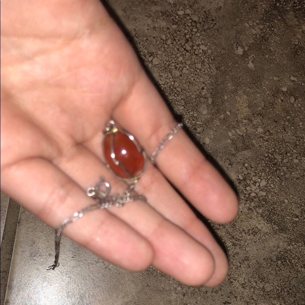 💯Vintage Real crystal sterling stone ⭐️ - Picture 6 of 8